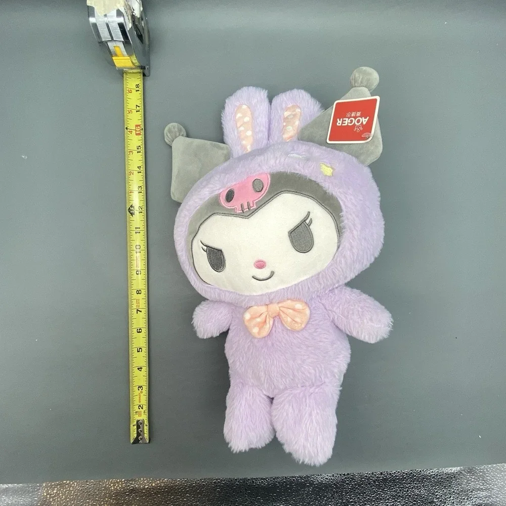 Sanrio Kuromi Aoger Purple Bunny Easter‎ Costume Plush 14